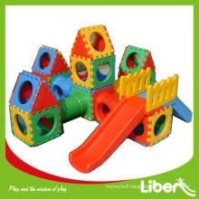 Children Multifunctional Indoor Plastic Playhouse with Slide Set Used in Garden LE.WS.057